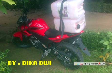 Masih Baru belum Keluar Pelat Nomer All New Honda CBR150R merah ini buat kerja angkat kayu 04 Pertamax7.com