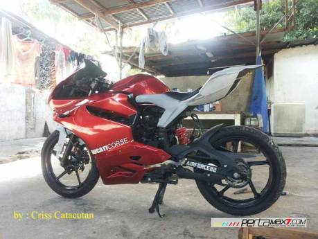 Modifikasi Yamaha SZ-R jadi Ala Ducati Panigale asal Filipina ini Unik 05 Pertamax7.com