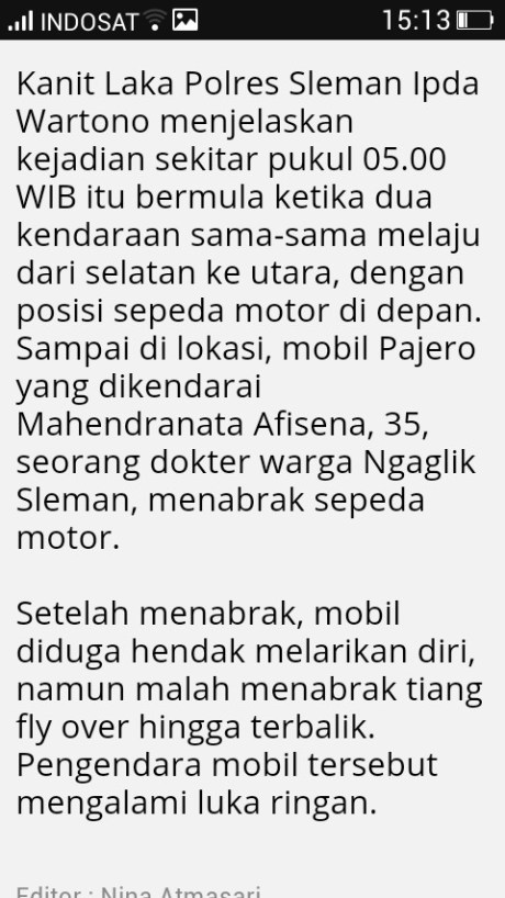 Pajero Sport Tabrak Lari Pengendara Vario Sampai Meninggal, Saat Kabur lalu terguling di jogja 01 Pertamax7.com
