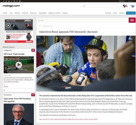 Panas,-Ditolak-RD-dan-FIM-Valentino-Rossi-Ajukan-Banding-ke-CAS,-Penalti-di-tangguhkan pertamax7.com