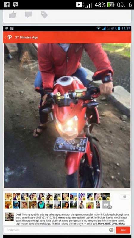 Pengendara-Vixion-Putih-ini-Dicari-Karena-Tabrak-Lari-Ke-mobil-Dan-Ibu-Hamil--pertamax7.com-