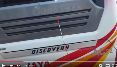 Aksi Ngeri Bus Pantura Slipstream tempel Bus depannya 5 CM di kecepatan 110 KPH, Penumpang Pasrah Tikungan tajam terpercaya 01 Pertamax7.com