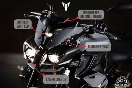 Balu Oto Work Siapkan Headlamp Ala Yamaha MT-10 Nih cuma Rp.900 rebu pertamax7.com