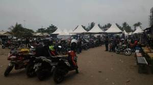 liputan Kemeriahan Jambore Nasional ke-3 Yamaha Riders Federation Indonesia (YRFI) di Pantai Pangandaran (3)&nbsp;pertamax7.com