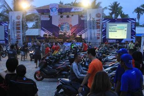 liputan Kemeriahan Jambore Nasional ke-3 Yamaha Riders Federation Indonesia (YRFI) di Pantai Pangandaran pertamax7.com