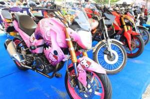 liputan Kontes modifikasi motor di Jambore Nasional Yamaha Riders Federation Indonesia (YRFI) ke-3 di Pantai Pangandaran&nbsp;pertamax7.com