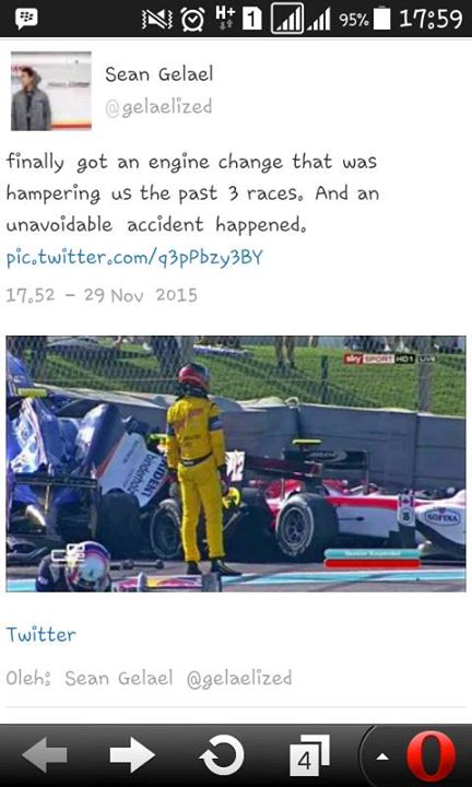 Rio Harianto Juara 4 Dunia Balap GP2 tahun 2015, Selamat pertamax7.com