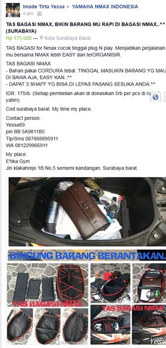 Aksesoris Keren Bikin Bagasi Yamaha Nmax jadi Tertata Rapi 04 Pertamax7.com
