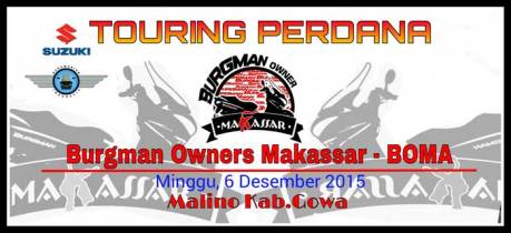 Intip Touring Perdana Suzuki Burgman Owner Makassar 07 Pertamax7.com