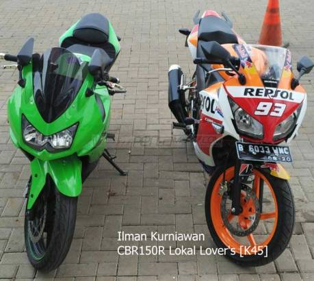 kawasaki ninja 250R jejer honda CBr150R lokal pertamax7.com