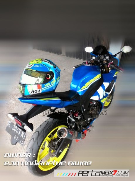 Modifikasi Suzuki Satria F 2008 jadi Full Fairing Bak GSX-R1000 Asal Aceh ini Keren Dan Rapi 04 Pertamax7.com