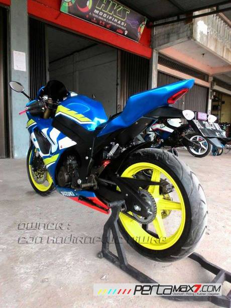Modifikasi Suzuki Satria F 2008 jadi Full Fairing Bak GSX-R1000 Asal Aceh ini Keren Dan Rapi 07 Pertamax7.com