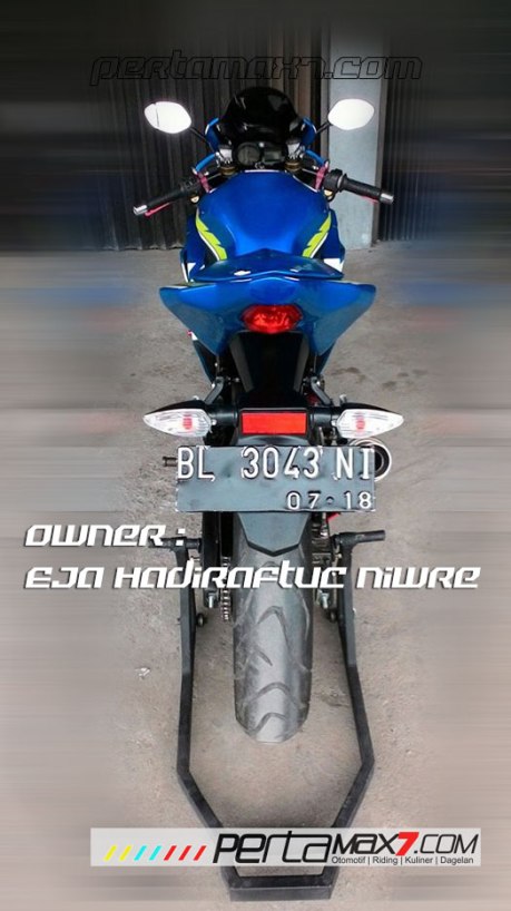 Modifikasi Suzuki Satria F 2008 jadi Full Fairing Bak GSX-R1000 Asal Aceh ini Keren Dan Rapi 14 Pertamax7.com