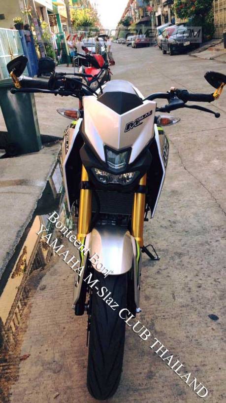 Modifikasi Yamaha M-slaz Pakai Putup Konde Asli Pabrikan01 Pertamax7.com