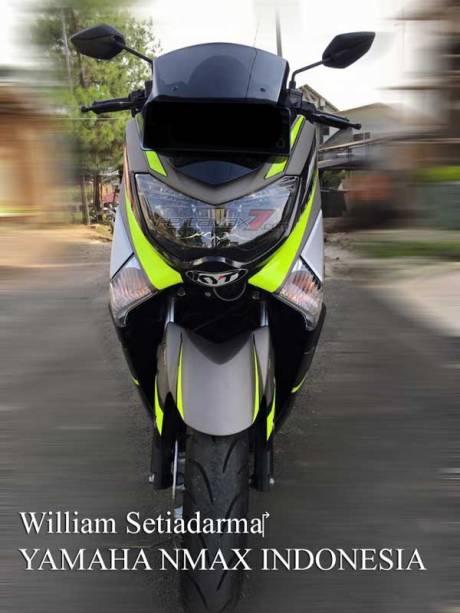 Modifikasi Yamaha NMAX Striping KYT Helmet ini ciamik 01 Pertamax7.com