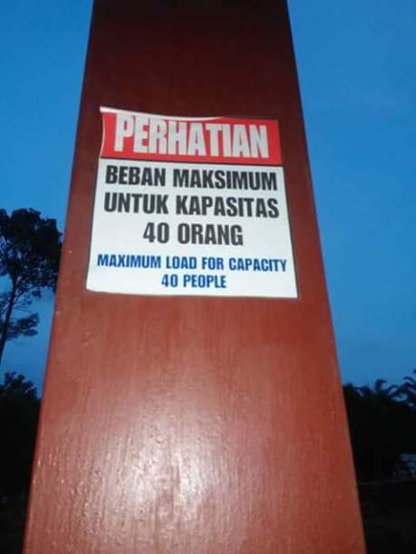 Sudah Di Beri Peringatan Jembatan Gantung Maksimal 40 Orang Kok Masih Ngeyel, Putus dah 02 Pertamax7.com
