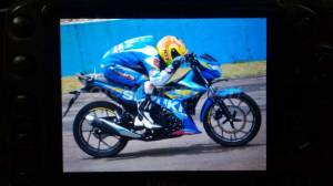 suzuki satria F injeksi  nunduk biar kencang di balap&nbsp;pertamax7.com