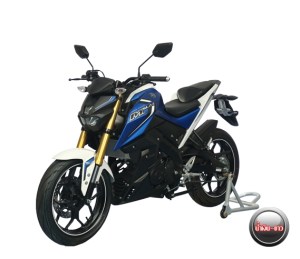 tampang kiri yamaha MT15 M-slaz biru&nbsp;pertamax7.com