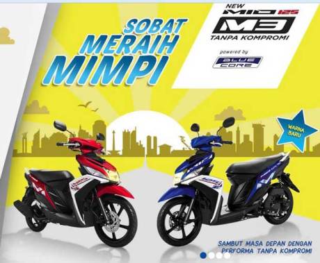 warna dan striping baru yamaha Mio M3 blue core pertamax7.com tanpa kompromi