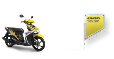 warna yamaha Mio M3 kuning 2016 pertamax7.com