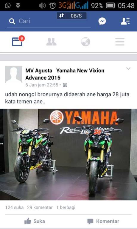Brosur Yamaha MT-15 nongol di Cilacap Harga cuma Rp.28 juta  pertamax7.com