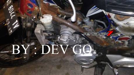 Modifikasi Yamaha Vixion jadi Honda C70 asal Solo ini Unik 01 Pertamax7.com